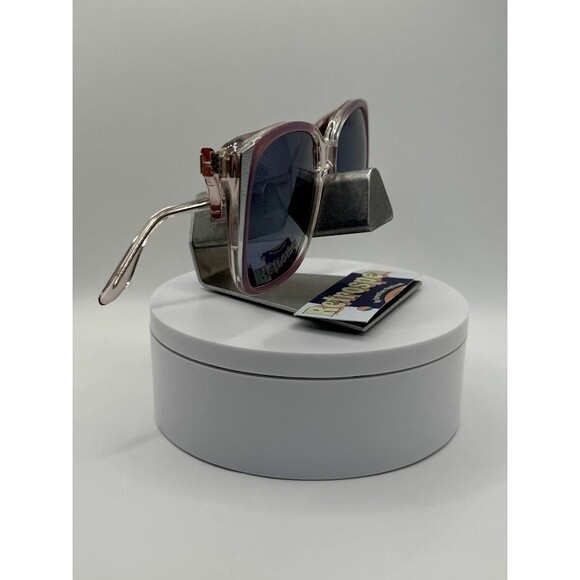 NEW Vintage Oversize Sunglasses | Non RX | Drop Temple | Silver Mirror | Chrome main image 2